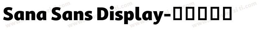Sana Sans Display字体转换